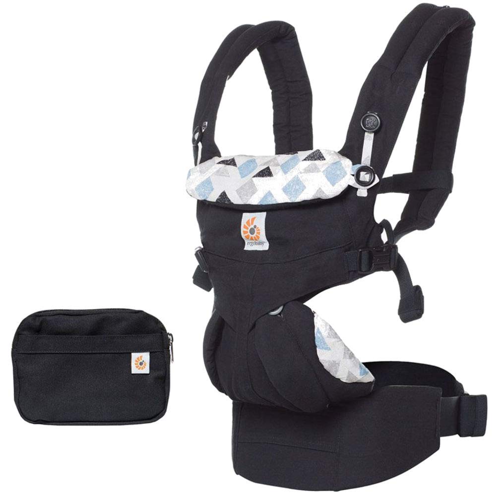 Ergobaby Baby Carrier for Newborns from Birth, 4 in 1 Omni 360, Cotton, Child Carrier System blue