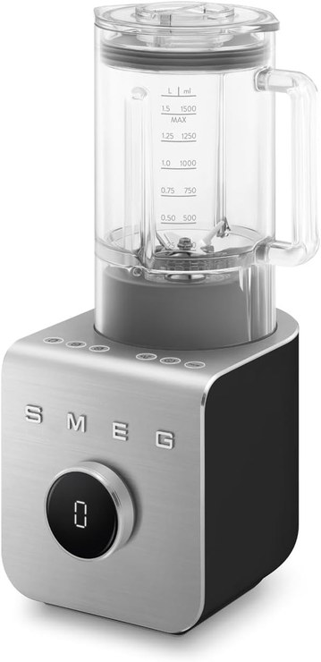 SMEG, BLC01BLMEU High Performance Blender, 5 Preset Programs, 9 Manual Speed ​​Levels, Pause & Pulse Function, Plastic Housing, Non-Slip Base, 1400 W, Black