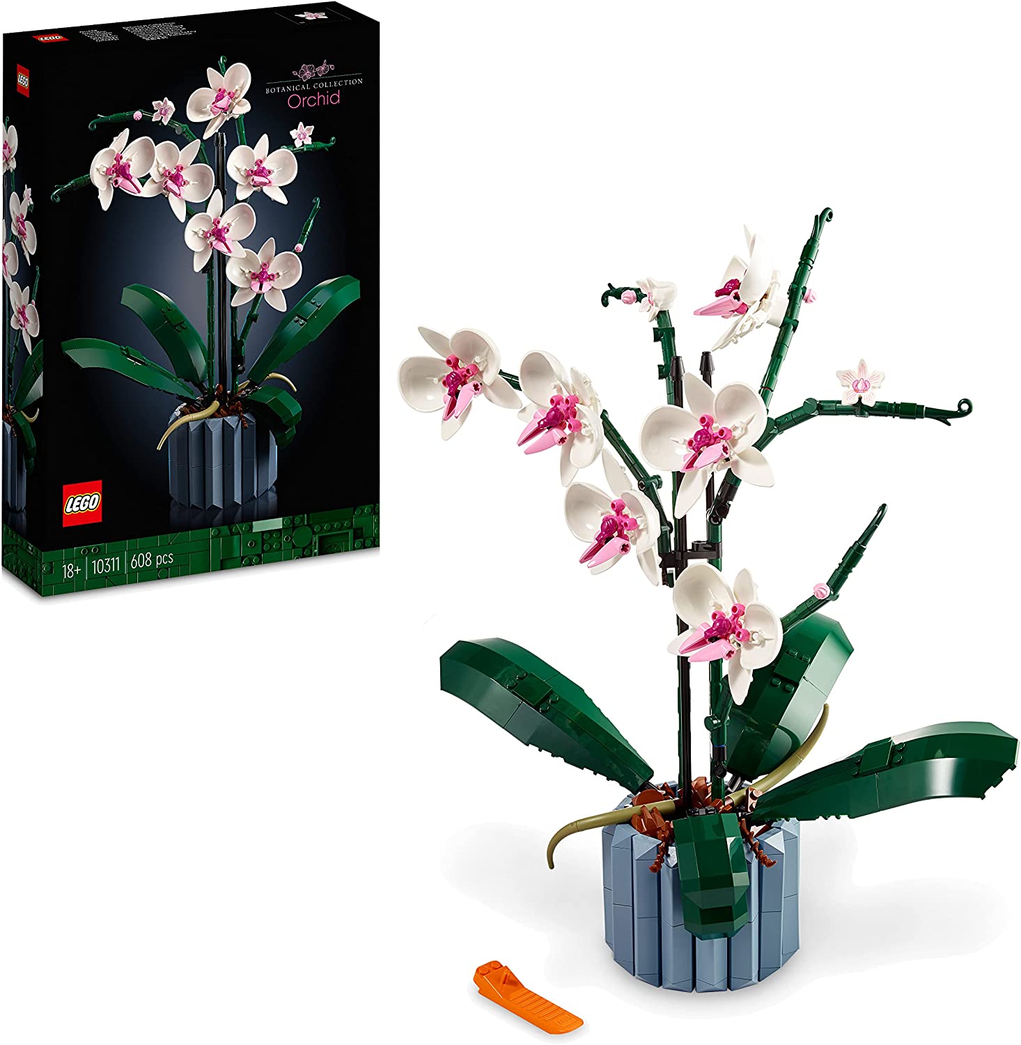 LEGO 10311 Orchid Set for Adults for Crafting Room Decoration with Artificial Plants, Botanical Collection Home Decoration