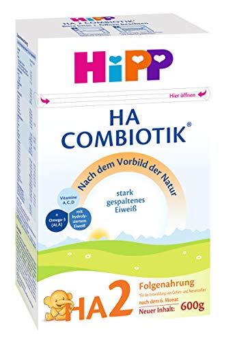 Hipp HA2 Combiotik Folgenahrung - ab dem 6. Monat, 5er Pack (5 x 600g)