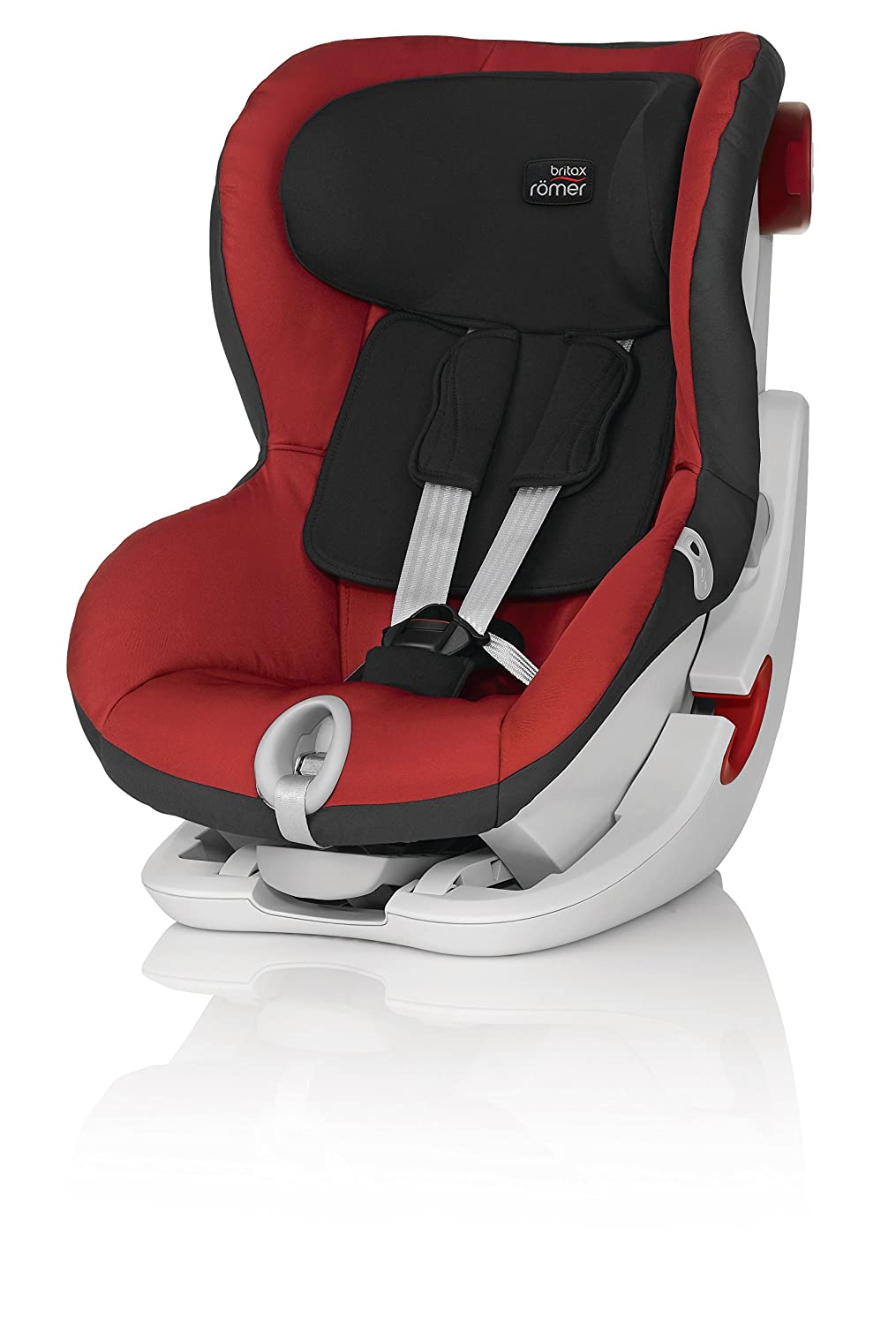 Britax Römer King II LS Car Seat Group 1 (9-18 kg), 2015, with Strap Chili Pepper