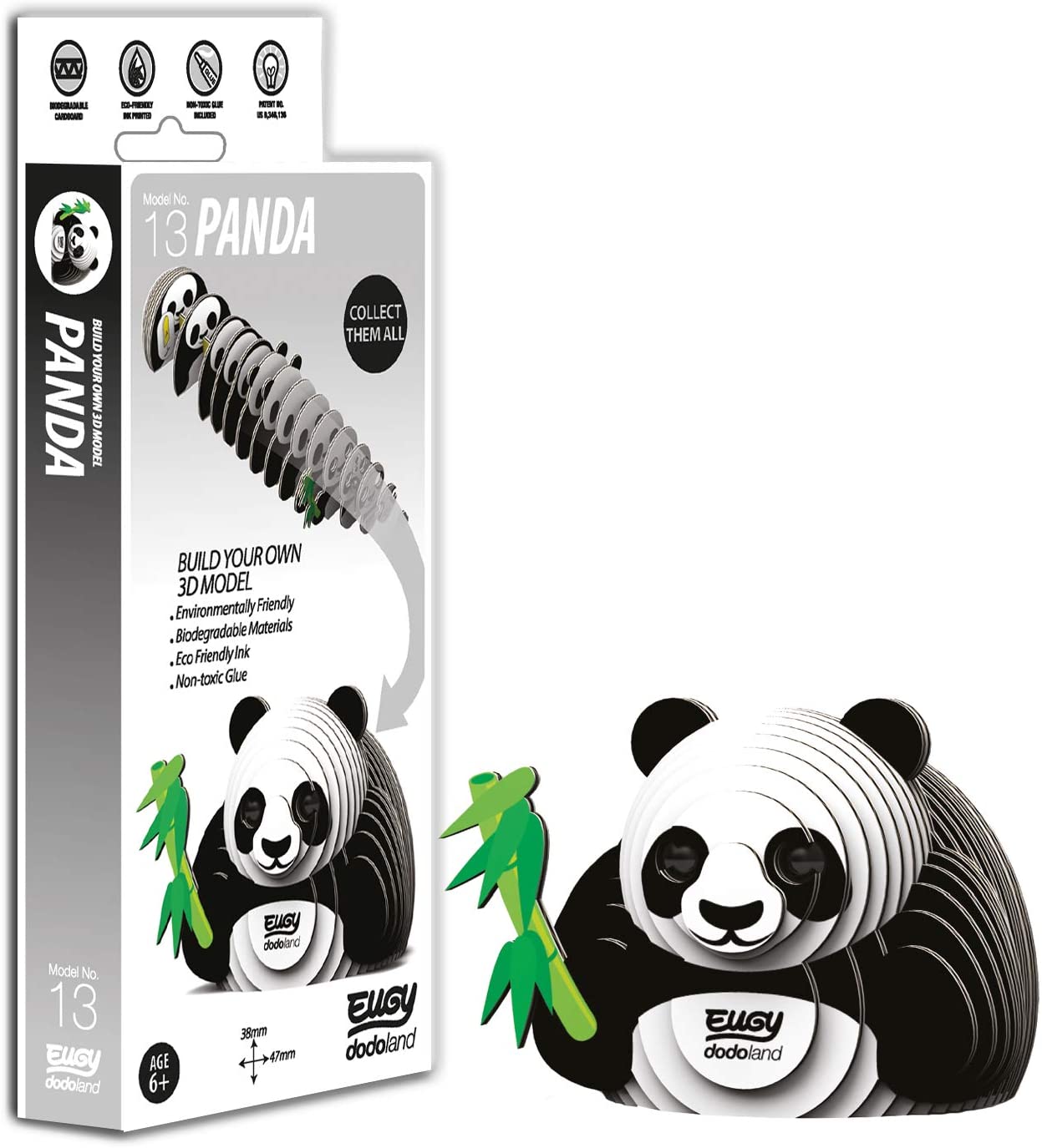 Brainstorm Toys D5003 Eugy Panda 3D Craft Kit, No