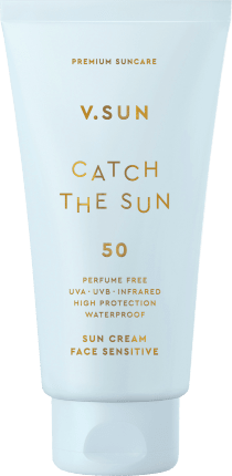 V.SUN Sunscreen face, \'catch the sun\' sensitive, SPF 50, 75 ml