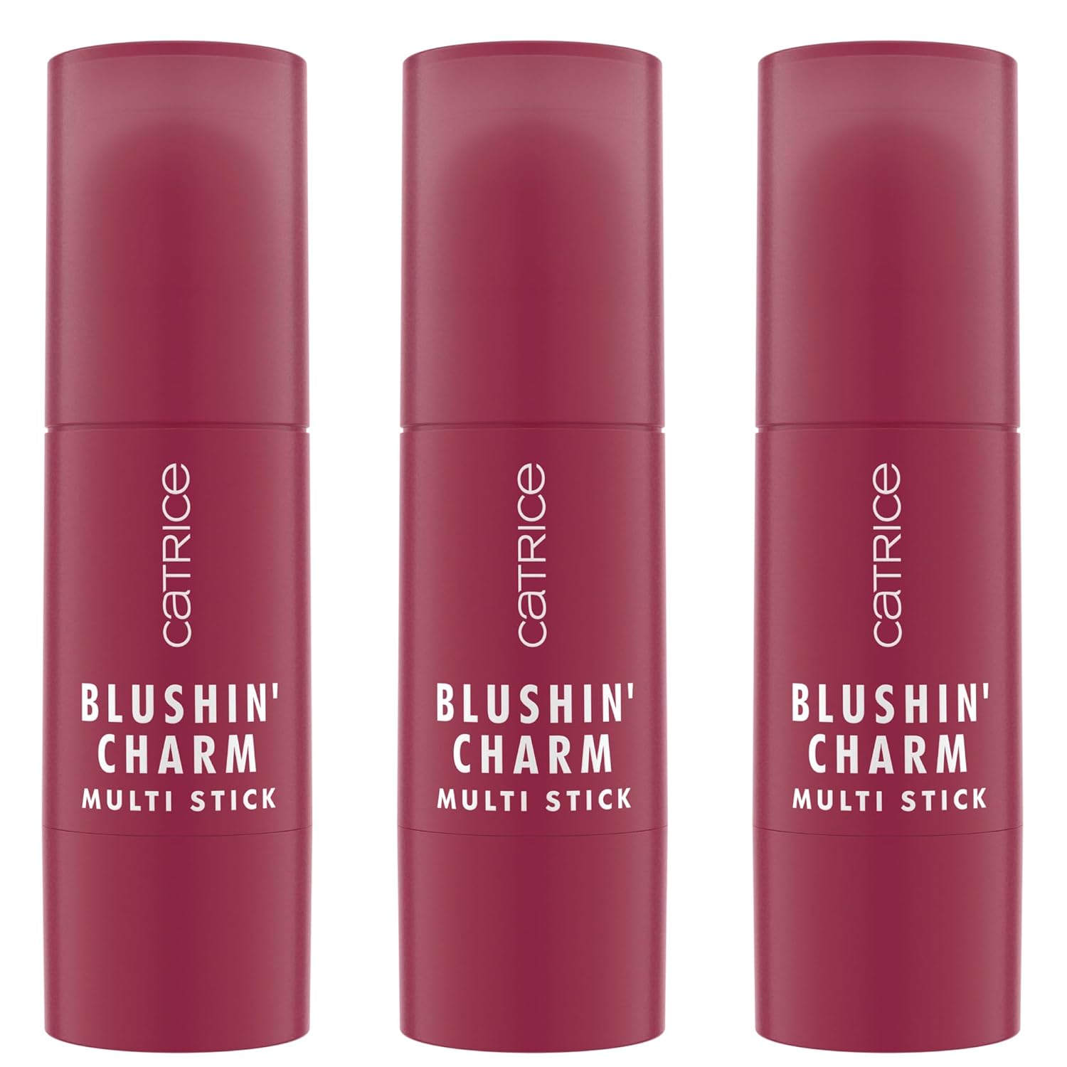 Catrice Blushin\' Charm Multi Stick, Blush, No. 030, Red, Instant Result, Natural, Radiantly Fresh, Vegan, Paraben-Free, Microplastic Particles, Nanoparticles Free, Pack of 3 (3 x 5.5 g)