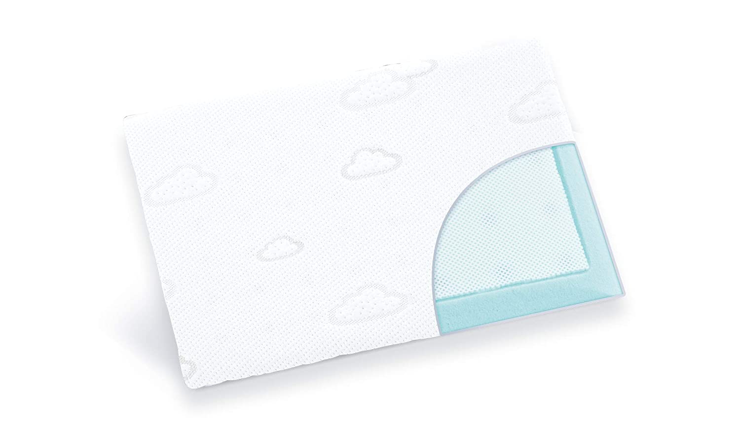 Träumeland Baby pillow cloud cuddly feel-good pillow for optimal pressure relief and air circulation, size 40 x 60 cm