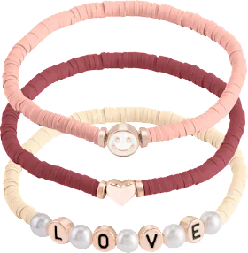 Bracelet Set Love It A Choco\' Lot! Trio 01 Chocolatey Vibes Only!, 1 pc