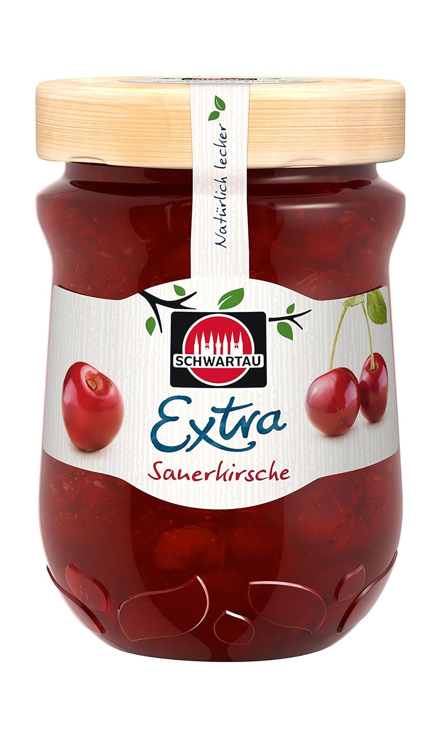 Schwartau Extra Sour Cherry, Jam, Pack of 8 (8 x 340 g)