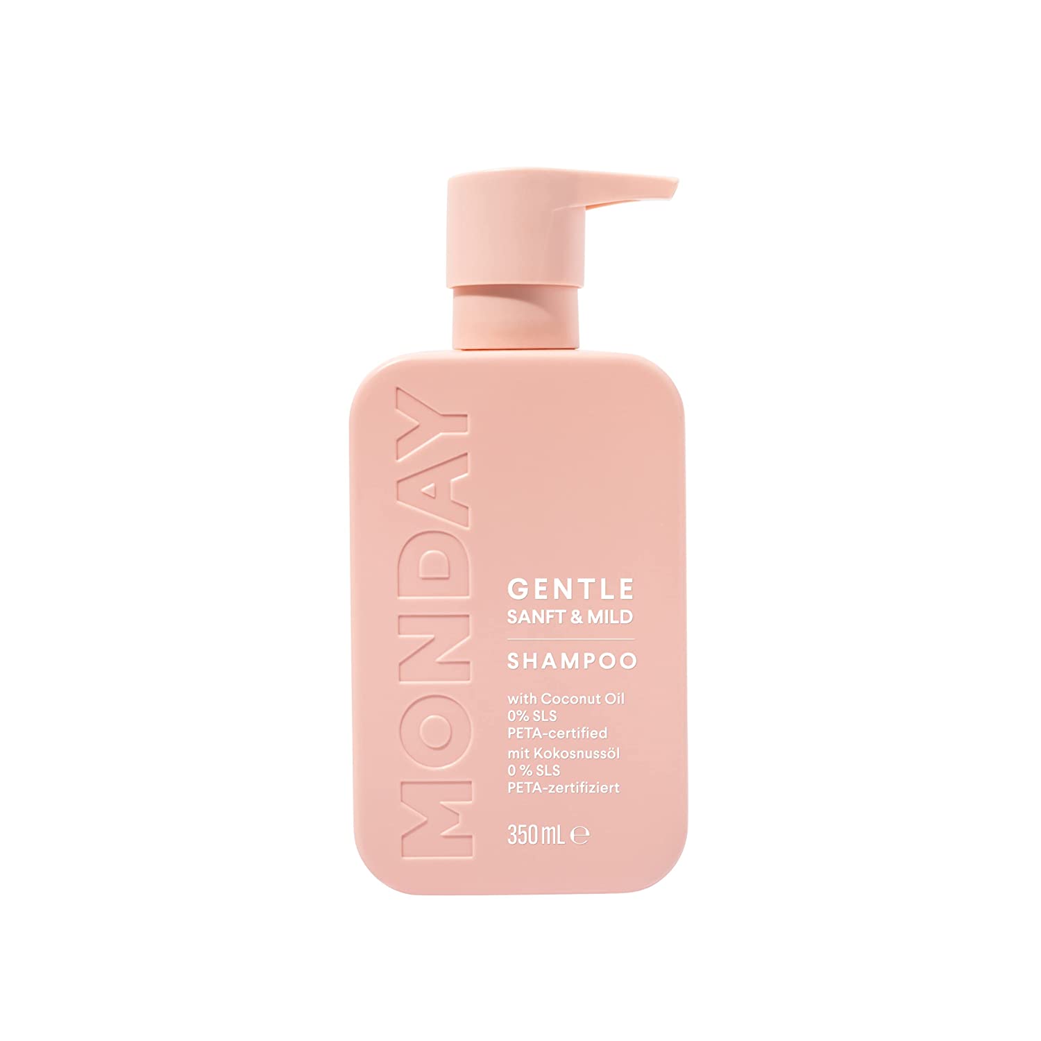 MONDAY Haircare Monday Gentle Shampoo Gentle and Mild 350 ml, ‎pastel pink