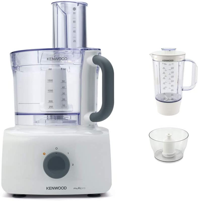 Kenwood FDP643WH – Food Processor (Gray, White, Acrylic, Stainless Steel)