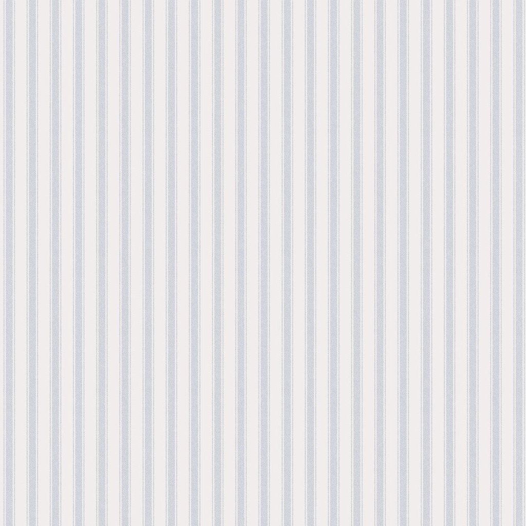 Marstrand 2952 Non-Woven Wallpaper 1 cm Double Stripes Light Blue on White