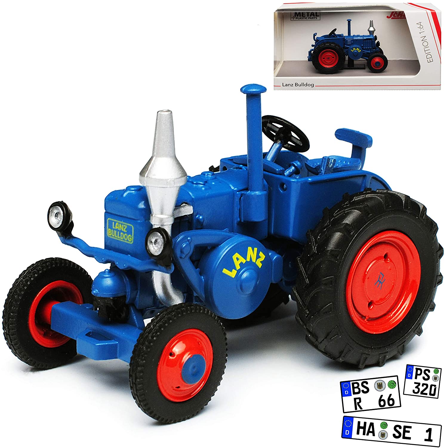 Lanz Bulldog Blue Tractor Agriculture 1/64 Schuco Model Car With Or Without