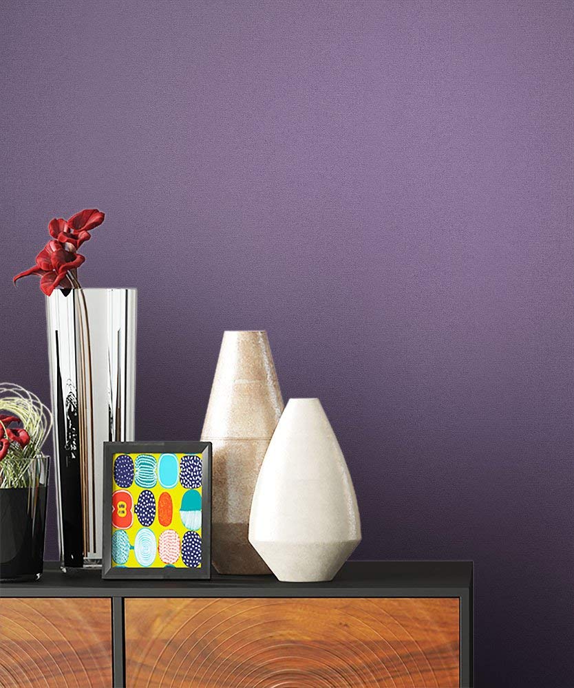 Newroom Flower Wallpaper Purple Non-Woven Wallpaper Modern Design Look Incl