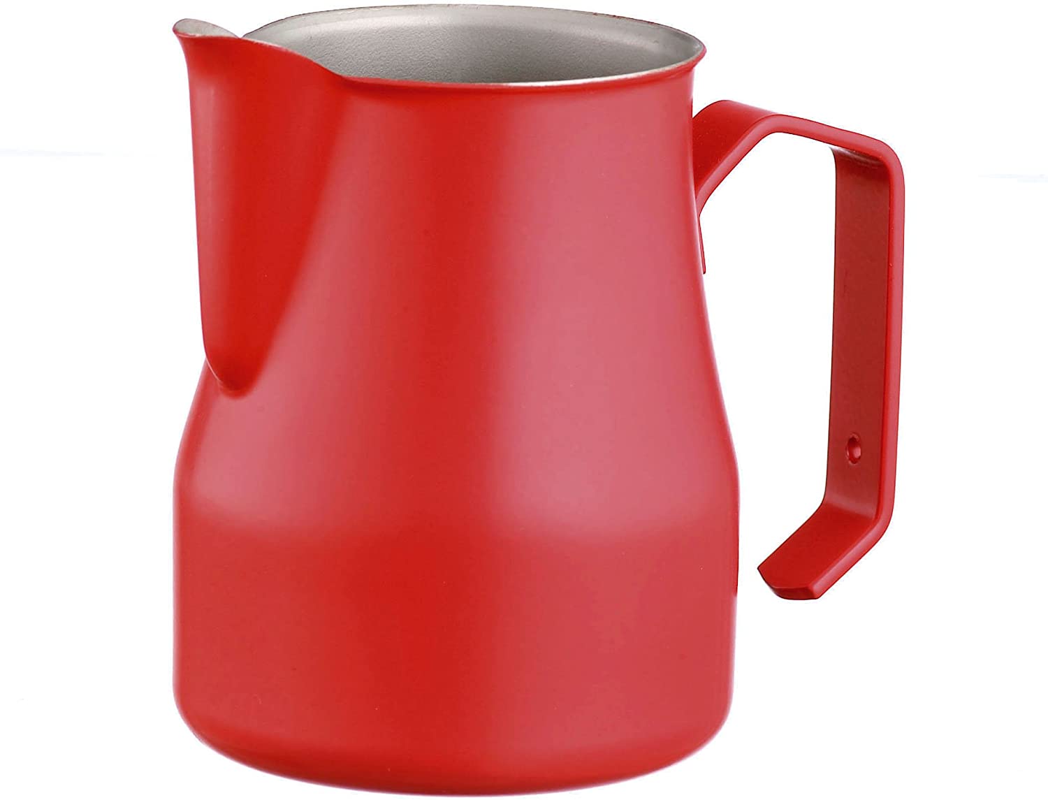 Motta 35Cl Stainless Steel Professional Milk Pitcher, 11.8 Fluid Ounce, Red