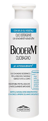 Bioderm Bath Oil - Gentle Shower Oil for Sensitive and Exhausted Skin, Ideal for Babies, Children, Adults and Elderly, 250 ml