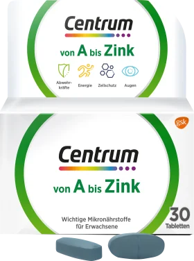 Centrum A to zinc tablets 30 pieces, 36 g