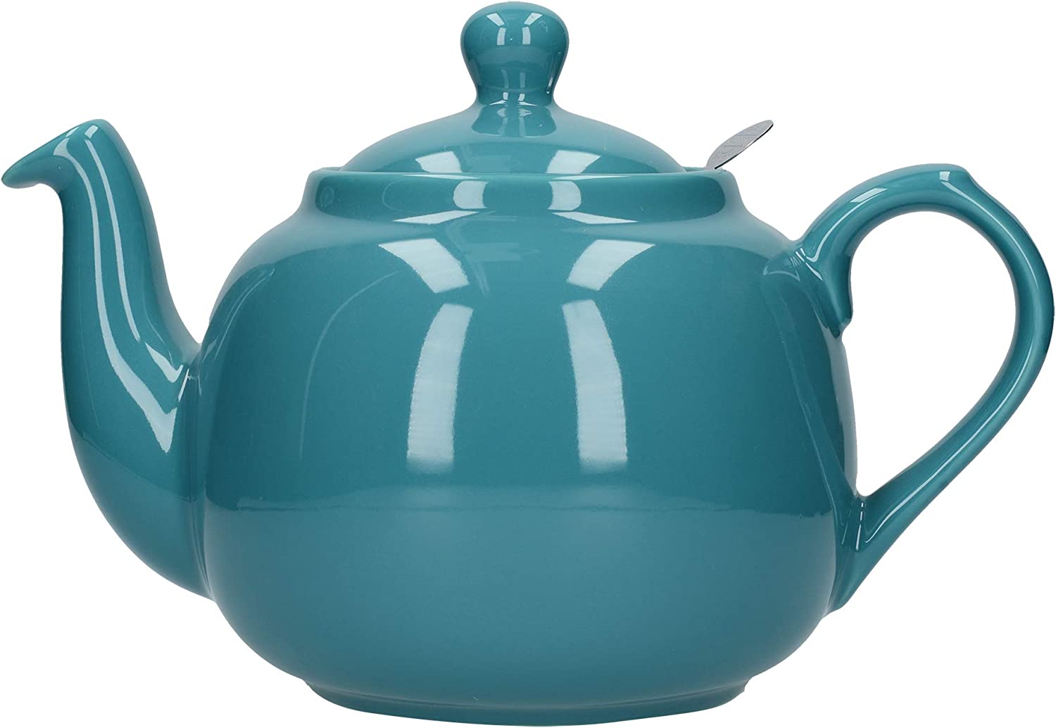 London Pottery Teapot with Filter for 2 Cups Green Ceramic Aqua 6 Cups