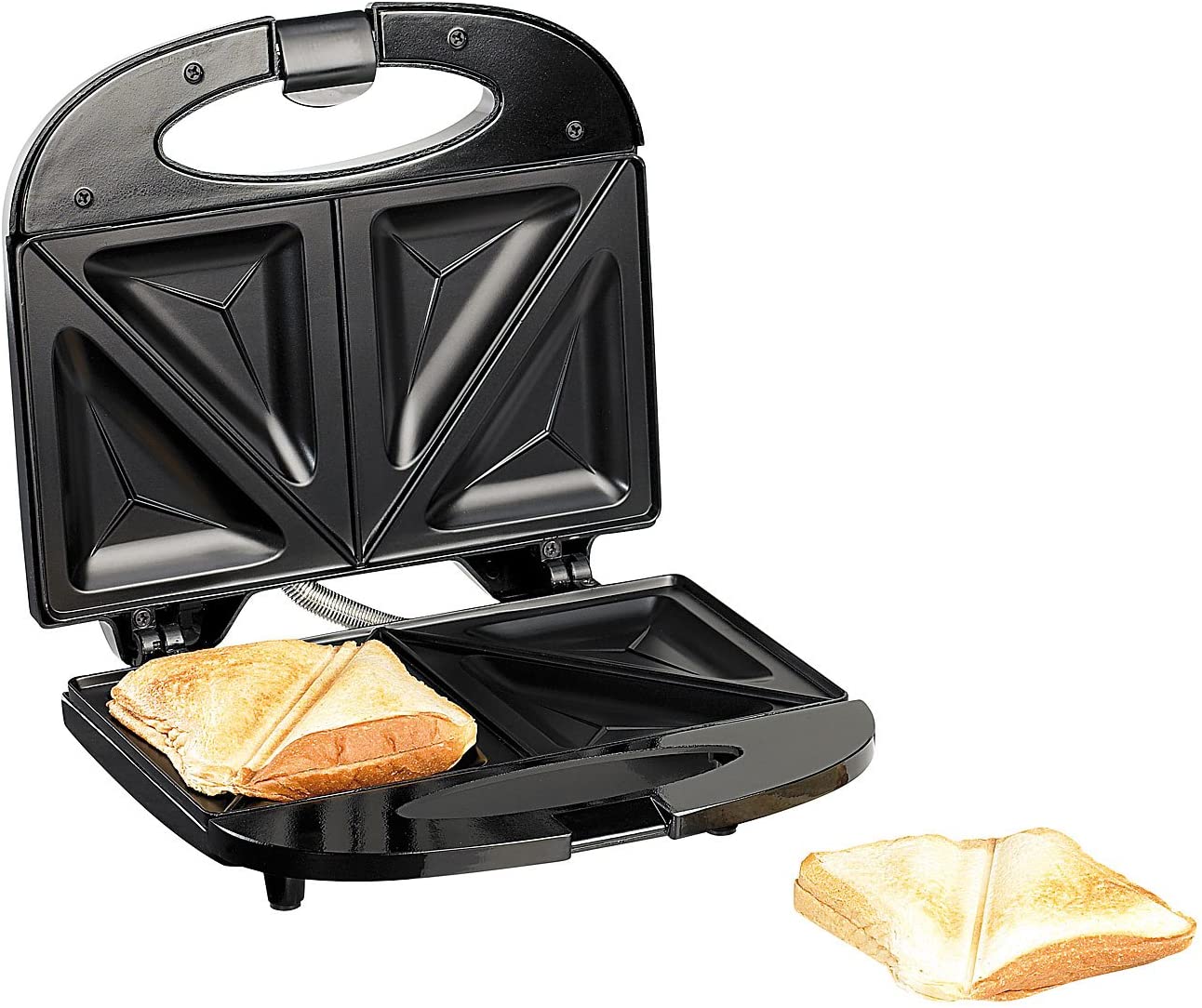 ROSENSTEIN & SOHNE Rosenstein & Söhne sandwich maker, non-stick coated sandwich toaster for 4 servings, 750 watts