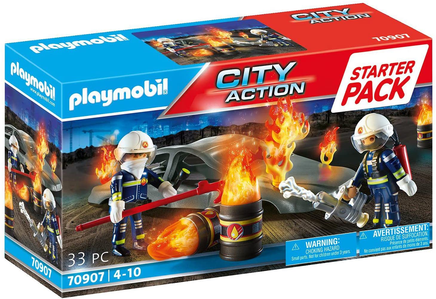 Playmobil Starter 70907 Fire Engine Practice Pack
