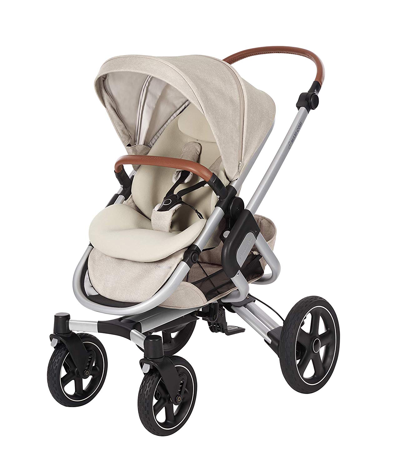 Maxi-Cosi Nova Combi-Pushchair Can Be Used From Birth to Approx. 3.5 Years, Comfortable Outdoor/Off-Road Pushchair 4 Wheels