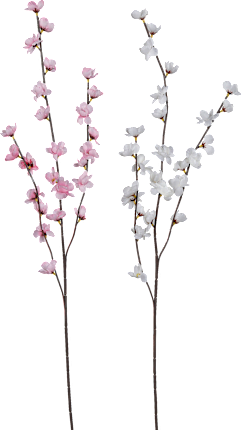 Apple blossom branch, pink/white, 1 pc