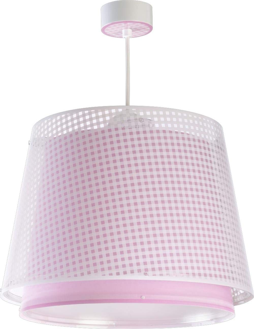 Dalber 60 Watt Vichy Pink Plastic Pendant Light