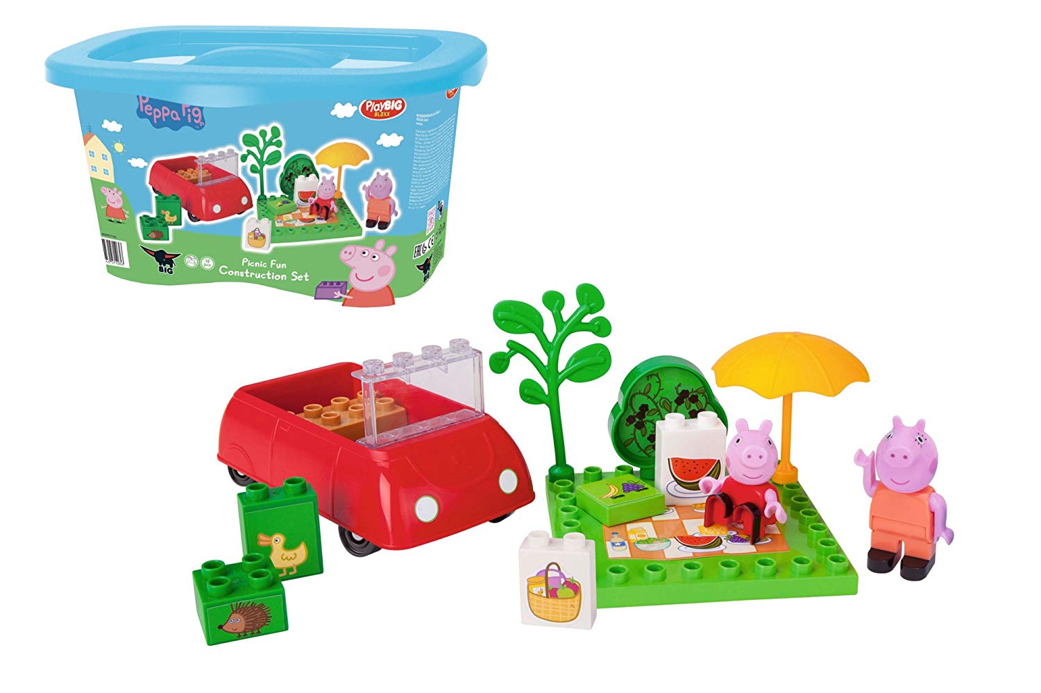 Playbig Bloxx – Peppa Pig – Picnic Fun – Play Set Construction Set With Pep