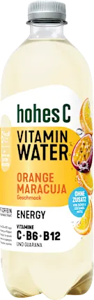 Soft drink, Vitamin Water Energy, orange-passion fruit, 0.75 l