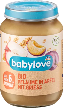 Fruit & Grain Plum in Apple with Semolina from 6 months, 190 g