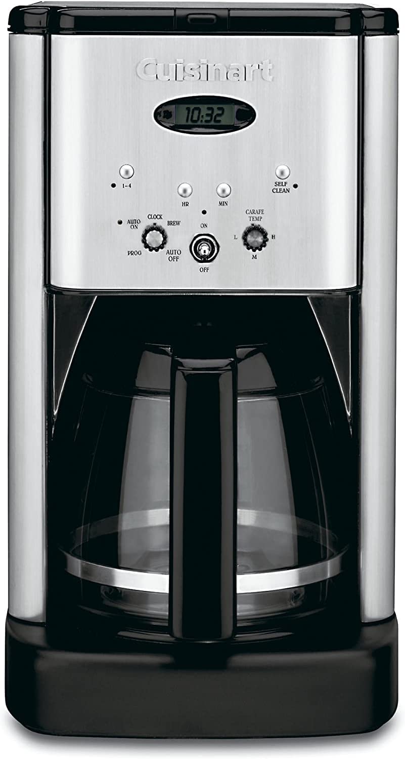 Cuisinart Dcc-1200 Brew Central 12-Cup Programmable Coffeemaker, Black/Brushed Metal