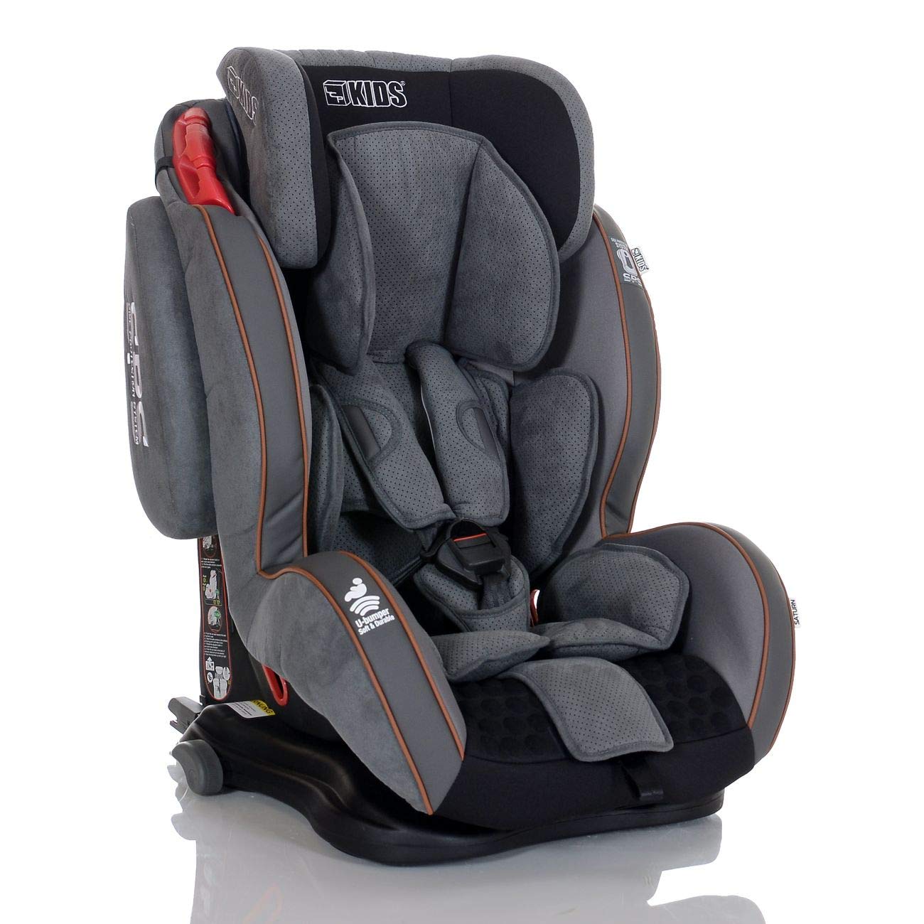 LCP Kids Car Seat GT 9-36 kg Isofix Reclining Function SPS Side Protect Grey
