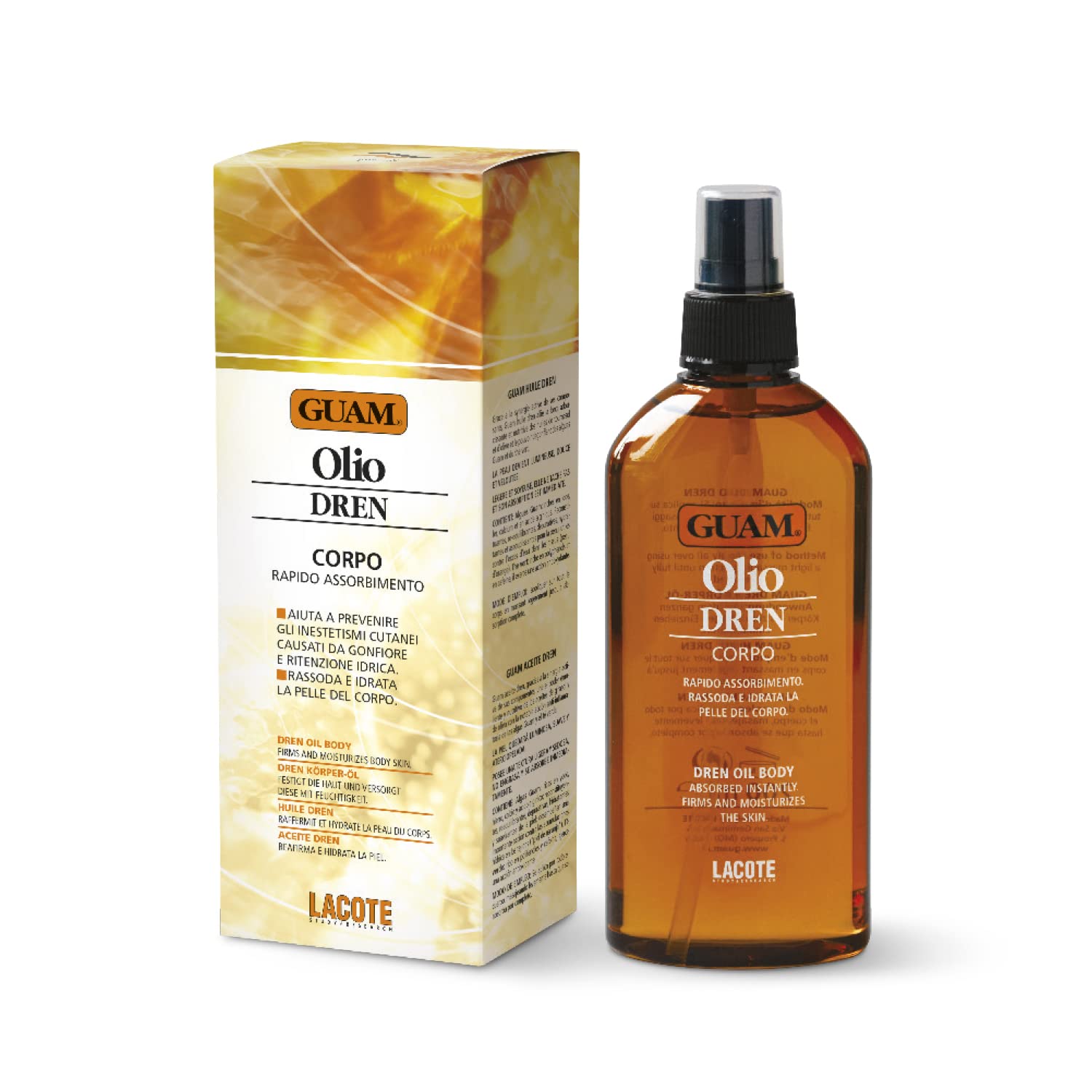 Sludge D\'Alga Guam Oil Body Dren 200 ml Anti-Cellulite And Retention Water supply