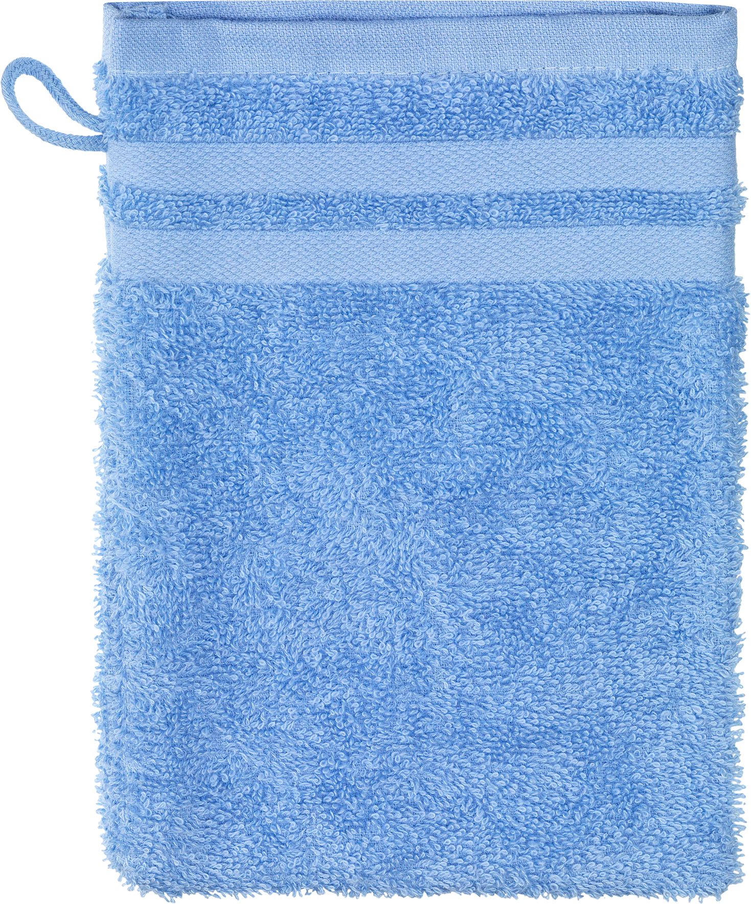 Ebelin Terry Cloth Washcloth Light Blue 100% Cotton Gots Certified, 1 Pcs