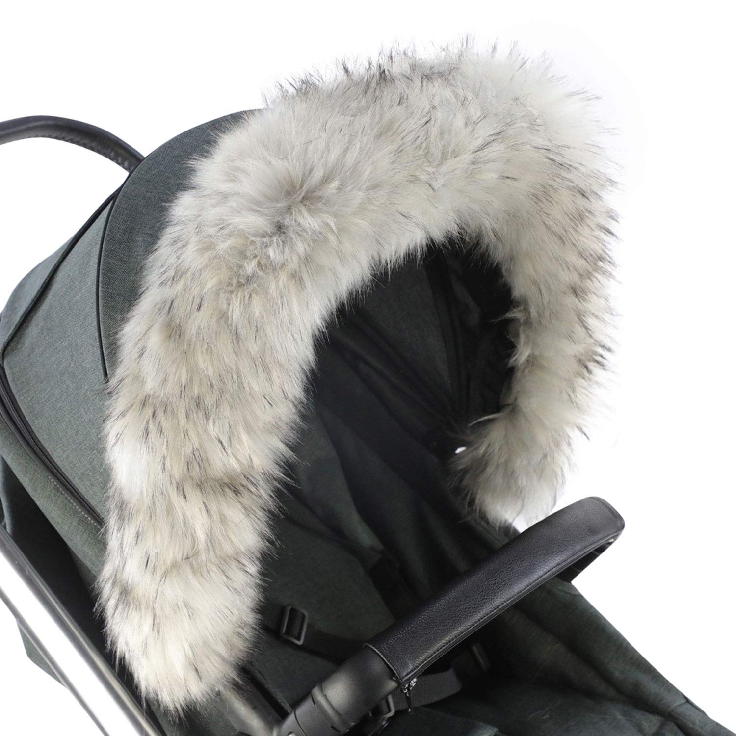 Fur Hood Compatible with Noukies Light Grey
