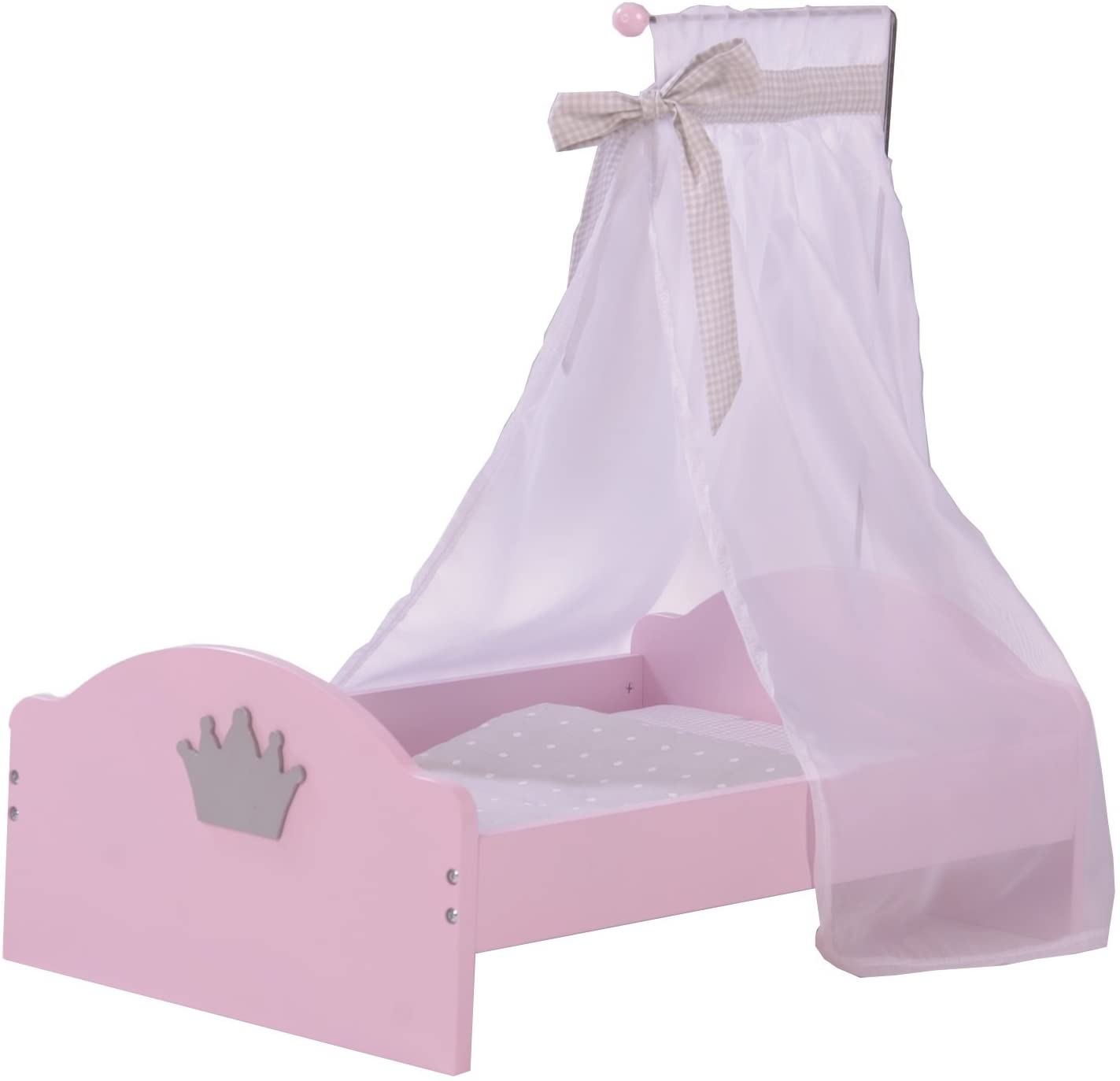 roba Princess Sophie Doll House Furniture and Accessories Painted Pink Doll single bed