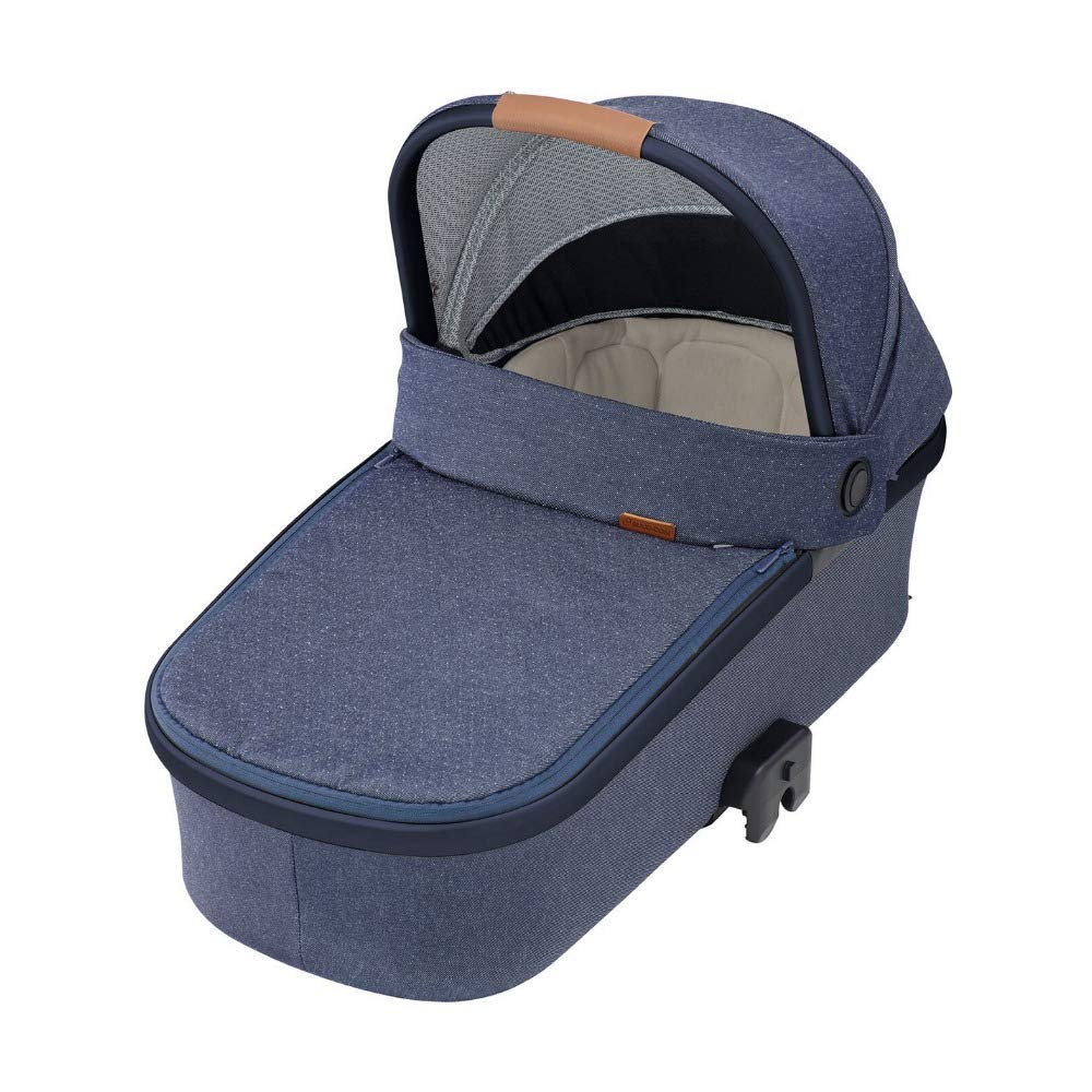 Maxi-Cosi Oria Baby Carrier, Large, Comfortable and Lightweight Pram Attachment, Suitable for Maxi-Cosi Pushchairs, Suitable from Birth - 6 Months (0-9 kg) Essential Blue