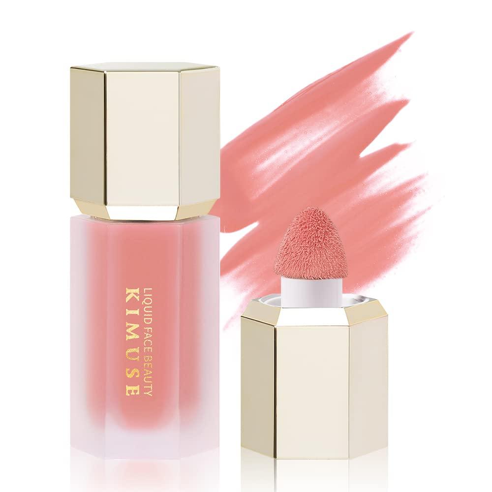 Kimuse Gel Cream Blush, Liquid Blush, Natural Look, Dewy Finish Liquid Blush, Makeup, 4 ml (Puff-Soft Peach)
