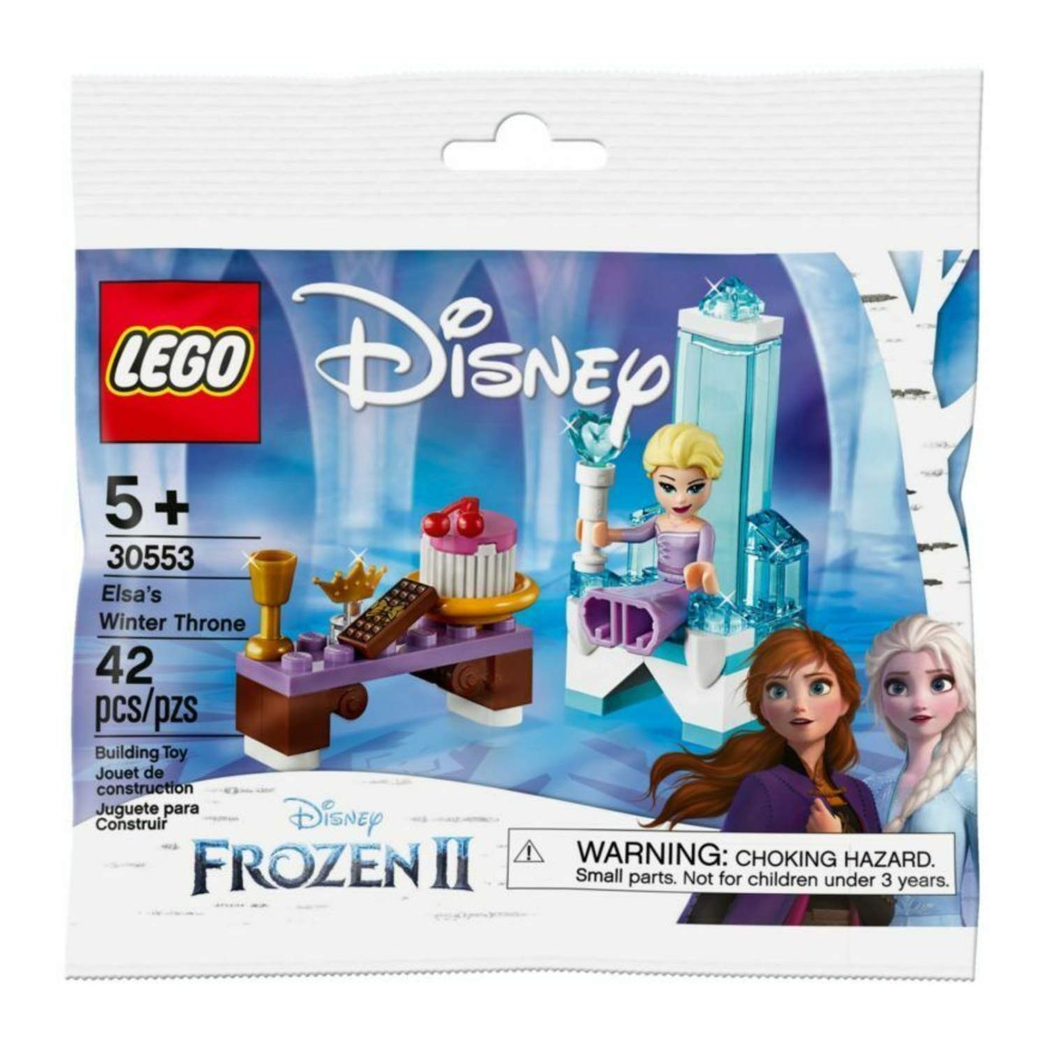 Lego Disney Frozen 2 Elsas Winter Throne 30553 + 1 Sheet Of Skin Tattoos W