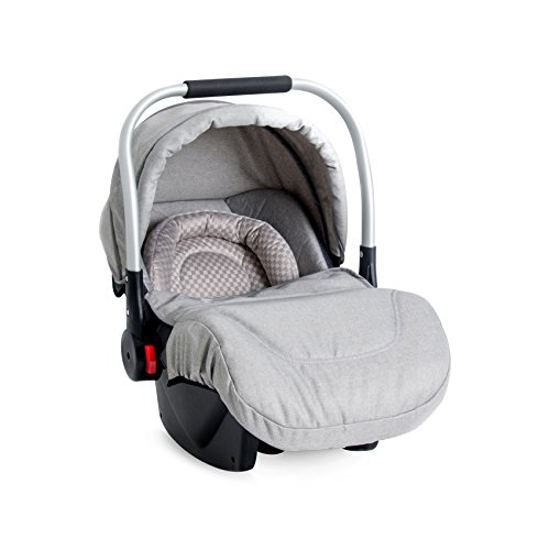Lorelli Delta Baby Car Seat Group 0+ (0-13 kg) Sun Canopy Foldable Foot Cover grey