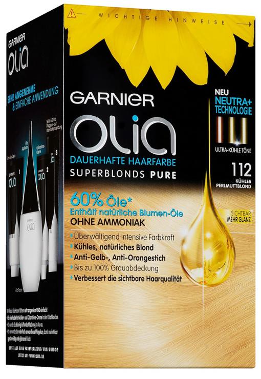 6 x Garnier Olia 112 Superblonds Pure, permanent hair dye