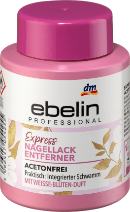 ebelin Nail Polish Remover Professional Express acetone-free, 75 ml