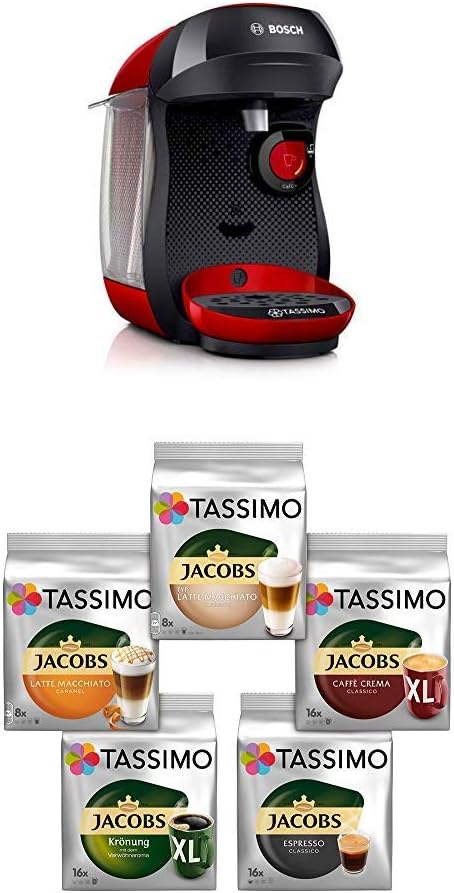 Bosch Tassimo Happy Capsule Machine, just red
