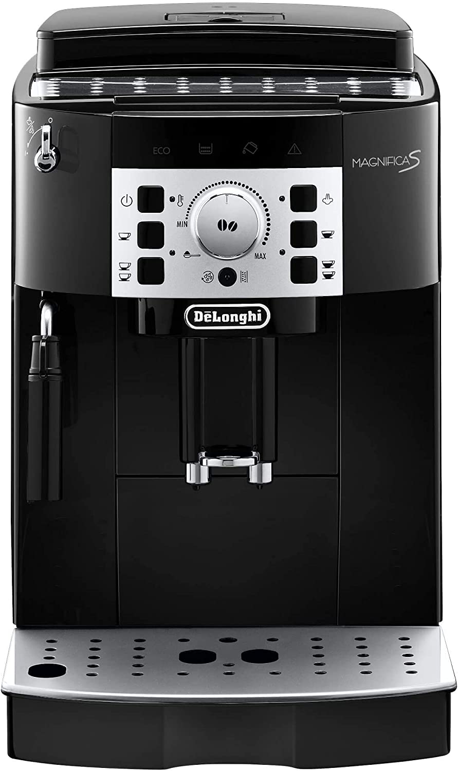 DeLonghi ECAM 22.110B/22.115B Fully Automatic Espresso Machine, 1450 W, 1.8 L, 15 Bar, Black