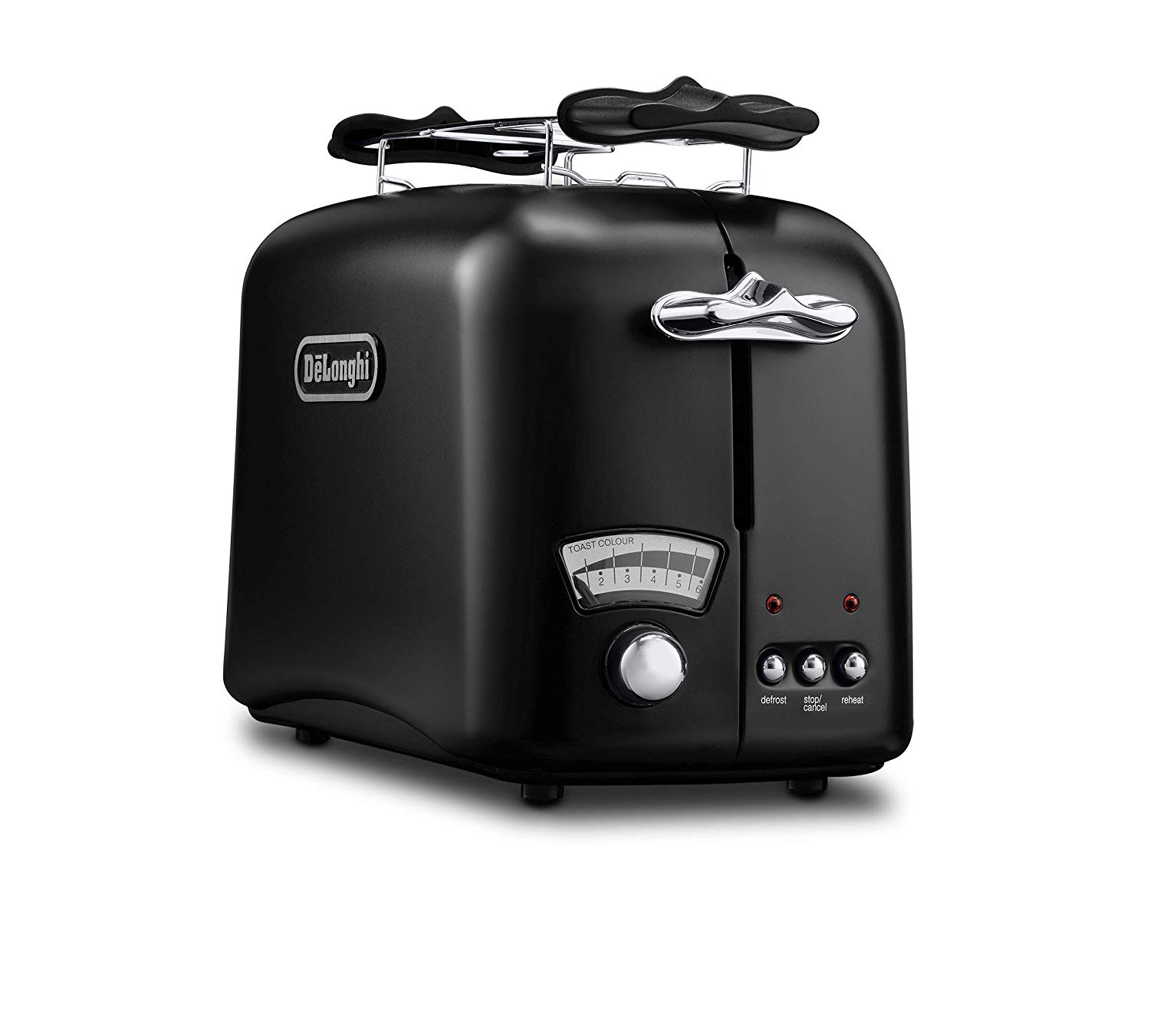 Delonghi Argento Toaster Cto21-2 Slotted Toaster - Bun Attachment - Adjust