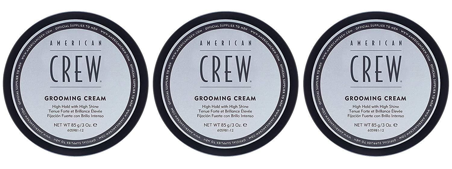 3 American Crew Grooming Cream Strong Hold Lots of Shine 85 g