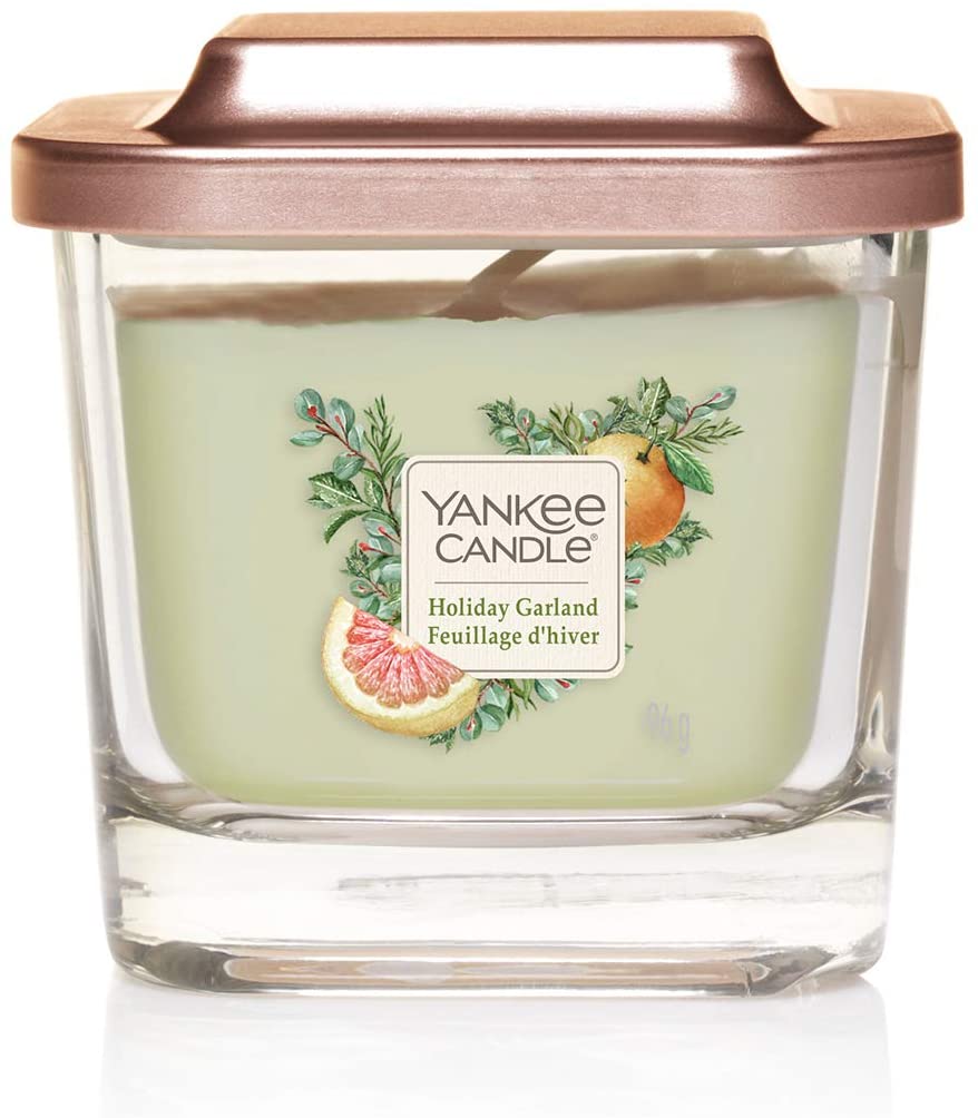 Yankee Candle Elevation Collection Small Square Candle With 1 Wick And Plat
