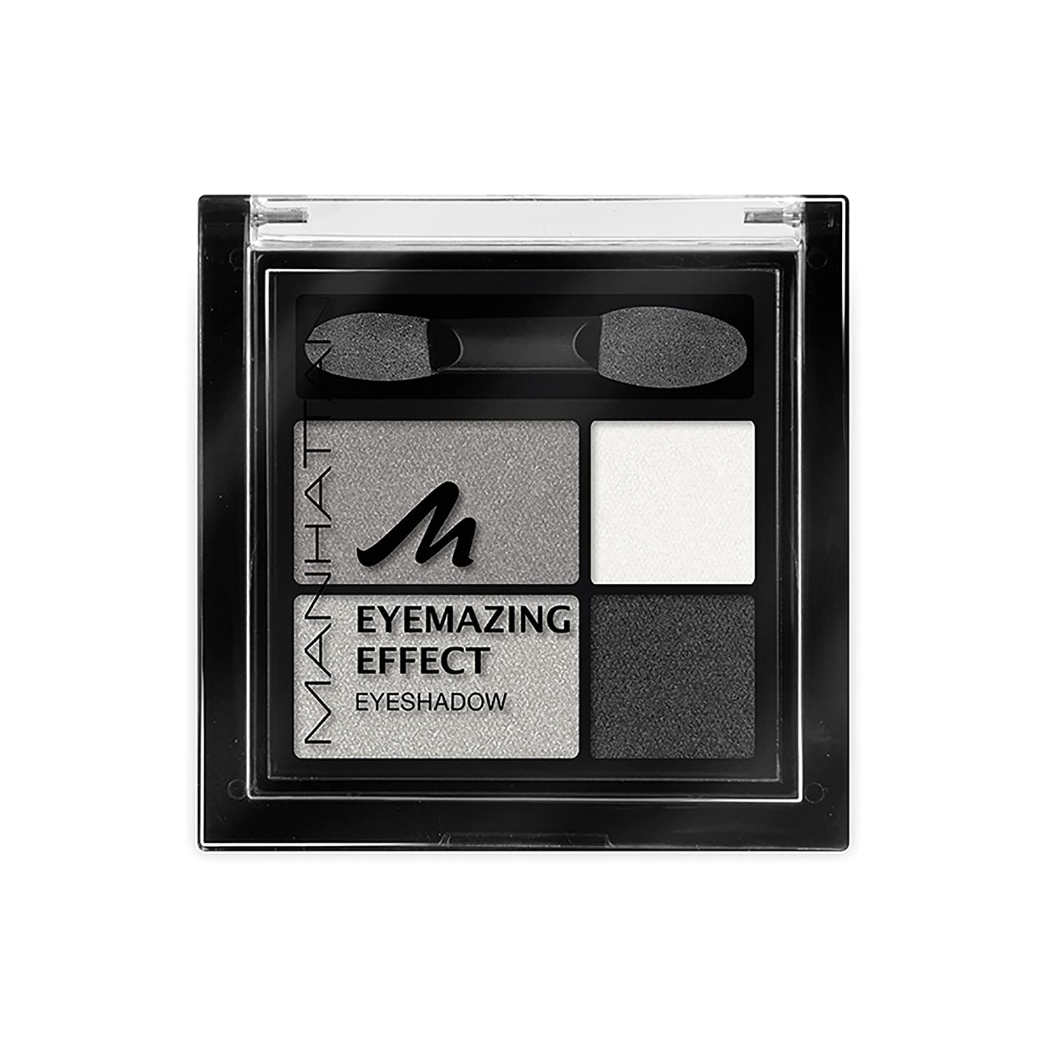 Manhattan Eyemazing Effect Eyeshadow - make-up palette of four shimmering eye shadow colors for smokey eyes - color Smokey Smile 109A - 3-pack (3 x 5 g), ‎109a