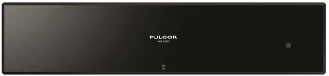 Fulgor LWD 15 BK Black Glass Food Warmer 59.6cm