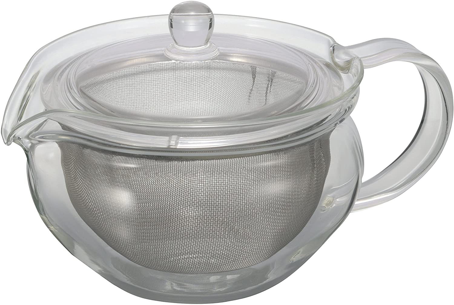 Hario 450 ml Fukami Tea Pot, Transparent