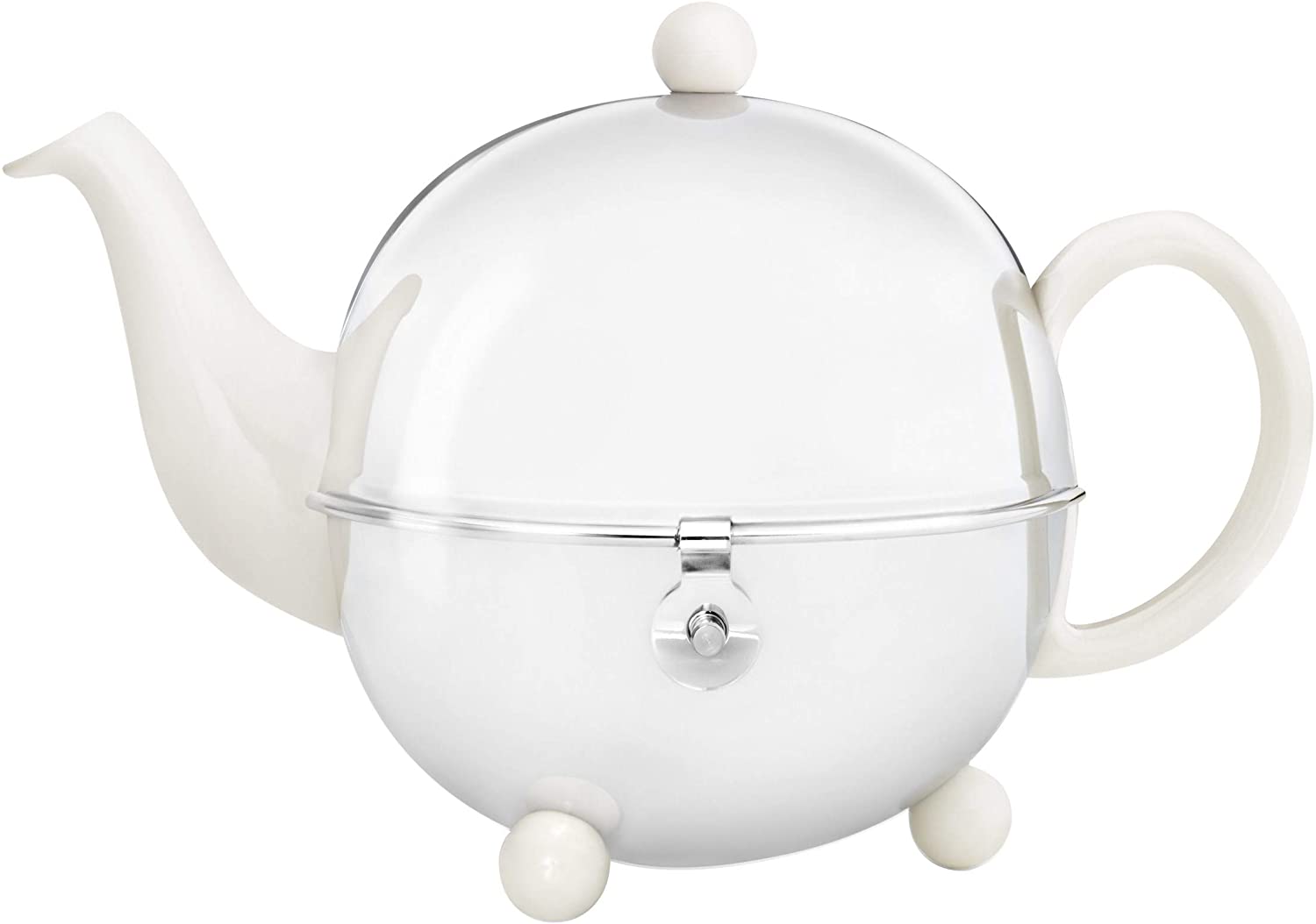 Bredemeijer 0.9 L Ceramics/ Stainless Steel Teapot Cosy, White