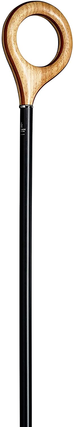Orbit Walking Stick Matt Black Beech Material Length 90 Cm To 112 Cm Maximu